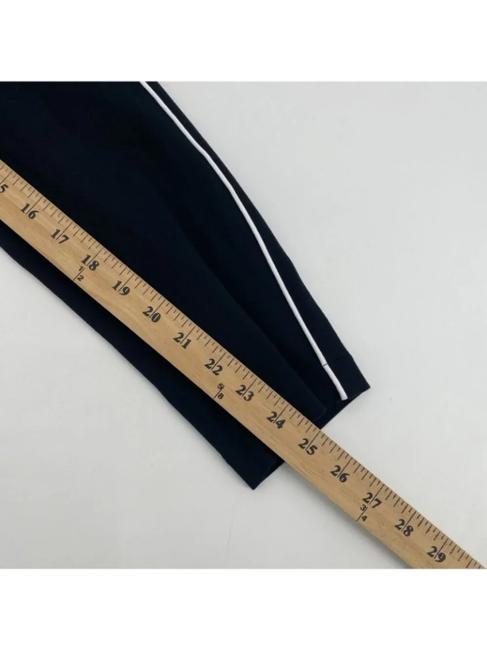Spanx Perfect Ankle Skinny Side Piping Slimming Pants Black Size Medium